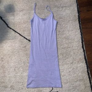 purple and white striped brandy melville dress!